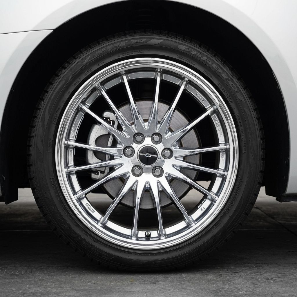 Wheel & Tire Detail after detailing